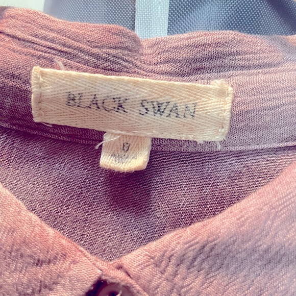 Black Swan size 8 shirt dress EUC worn once. Dusty Rose  smoke free and pockets - Picture 2 of 10